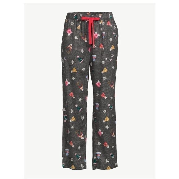 Joyspun Women's Print Flannel Sleep Pants, Size Small - Picture 1 of 3